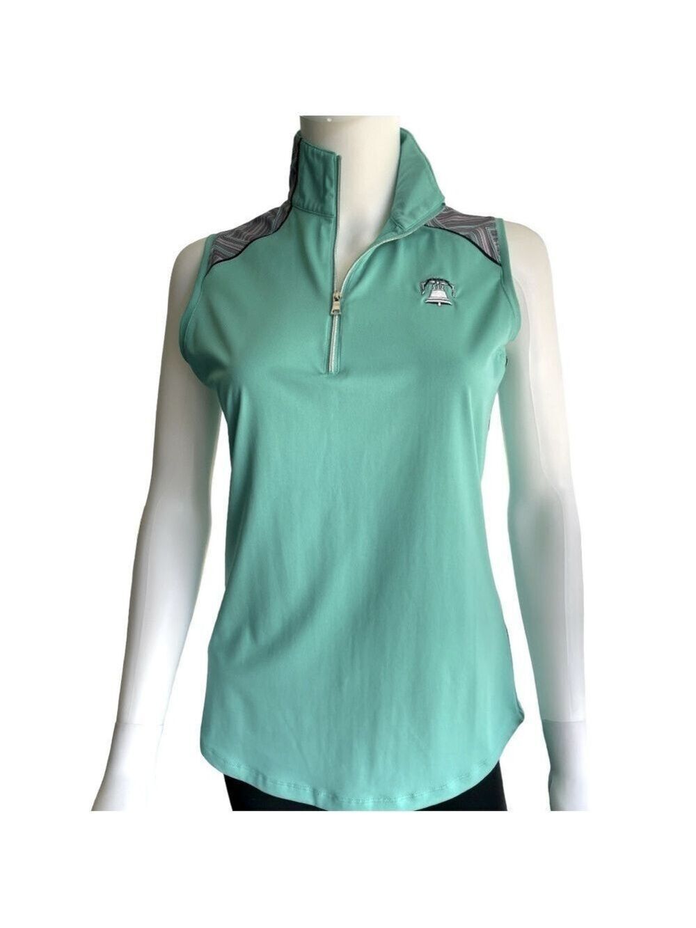 Kate Lord 1/4 Zip Sleeveless Golf Top Size Small
